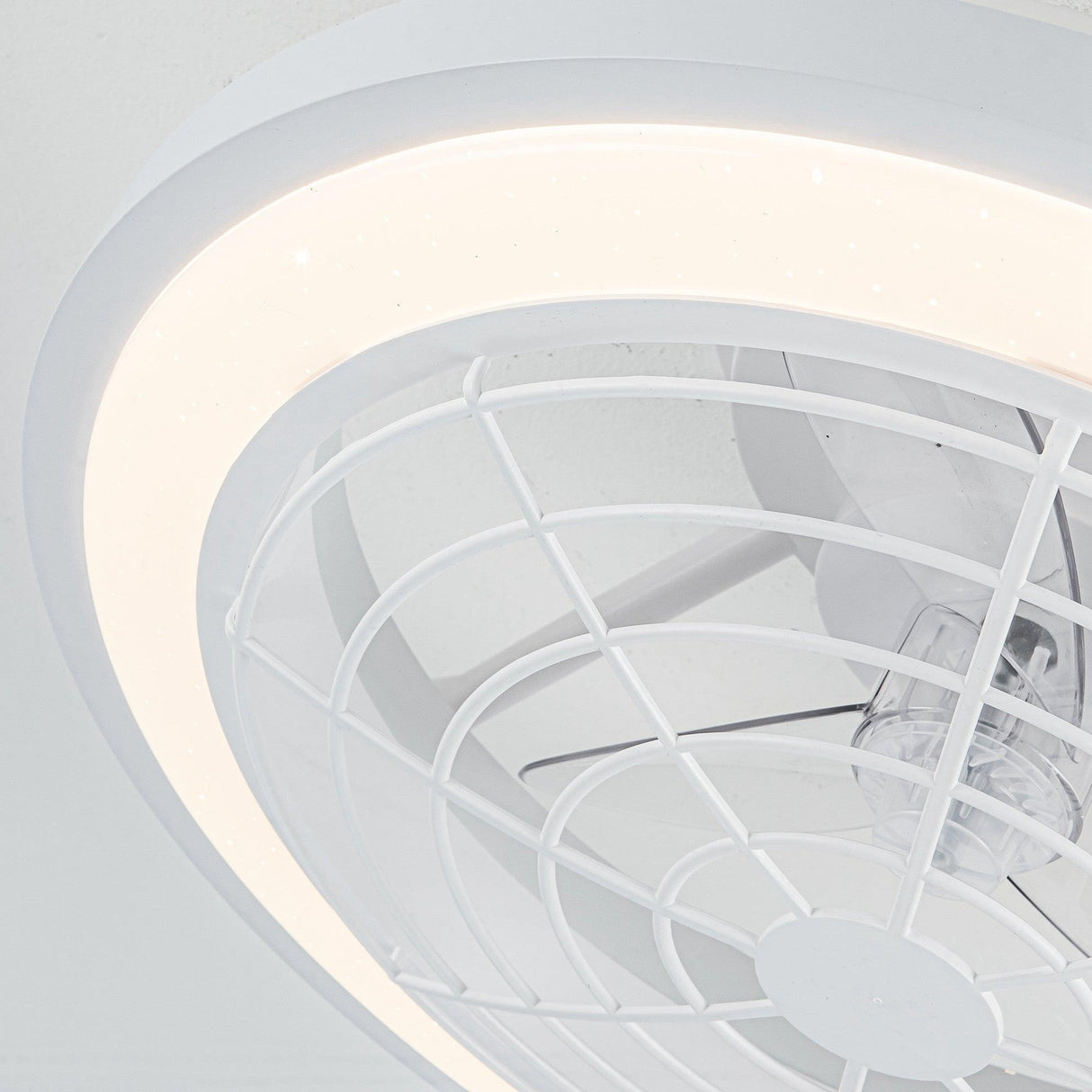 20" Ikon Modern DC Motor Flush Mount Reversible Ceiling Fan with Lighting and Remote Control