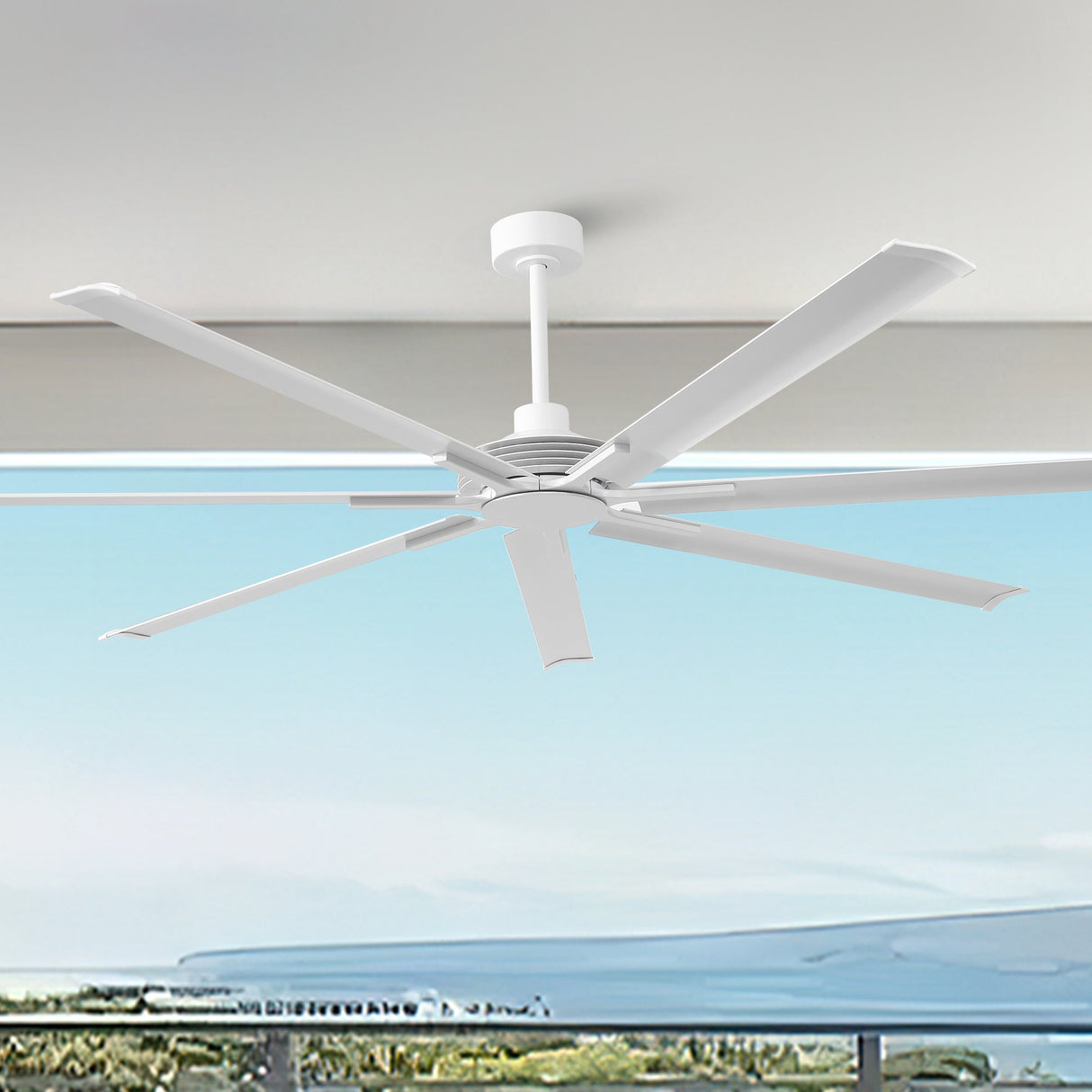 84 Inch 100 Inch Silent Storm Extra Large Ceiling Fan with Remote Control