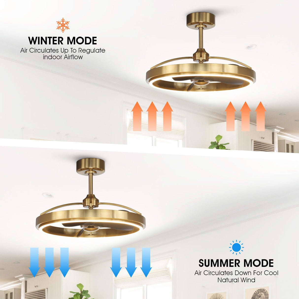 27" Arthur Industrial DC Motor Downrod Mount Ceiling Fan with Lighting and Remote Control