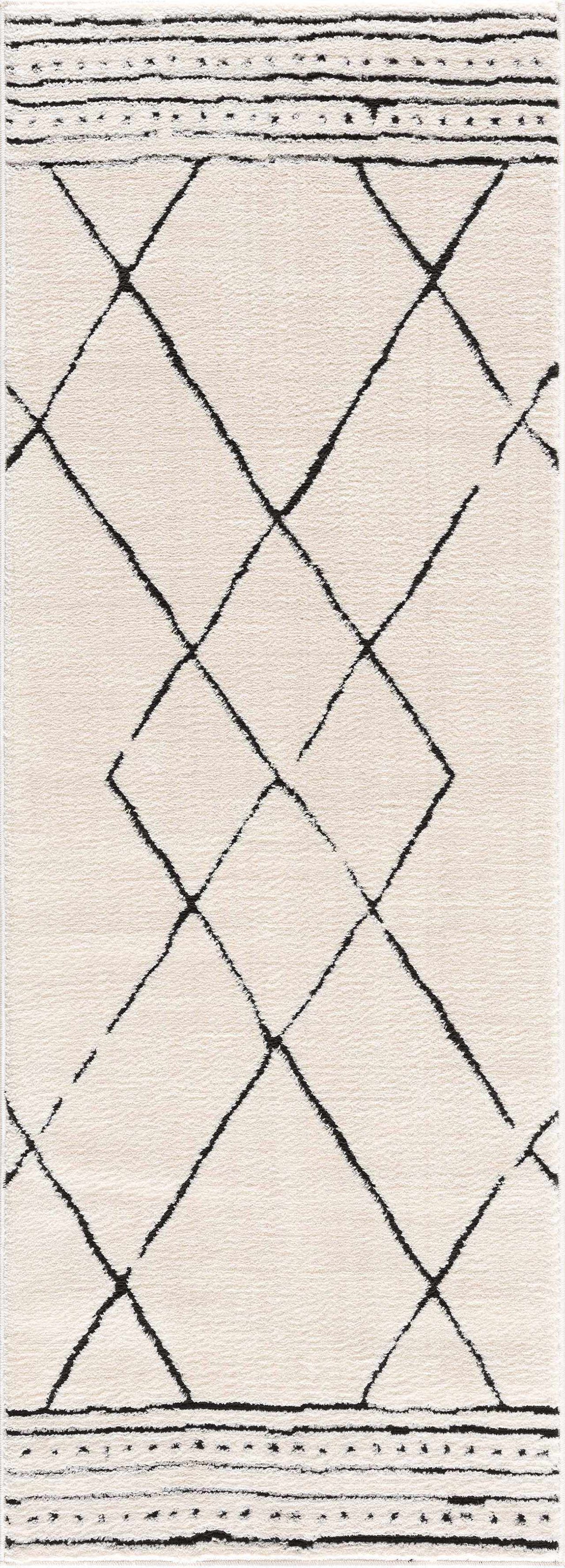 Keone Black & White Thick Rug