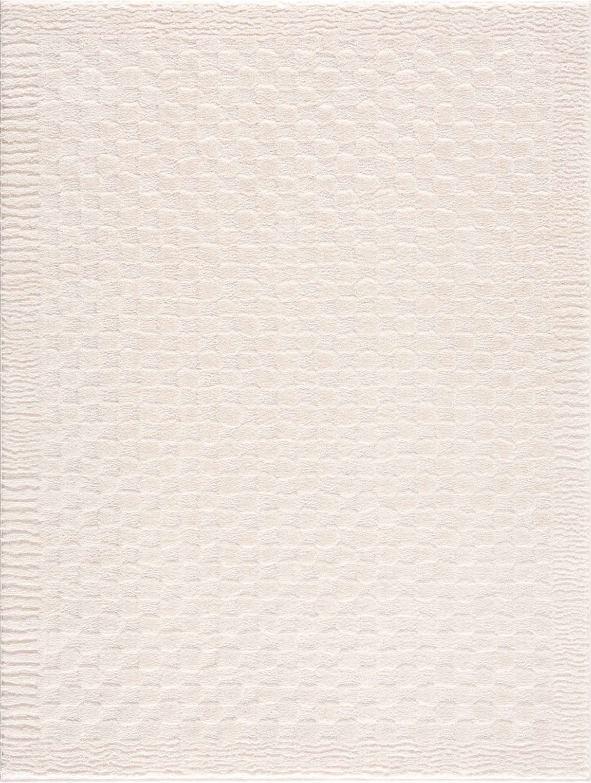 Leryn Ivory Checkered Area Rug