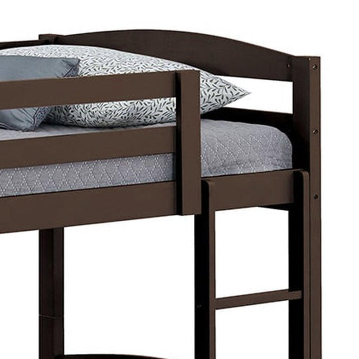 Transitional Solid Hardwood Twin over Twin Bunk Bed, Patented Insert & Lock Joint for Extra Safety for Kids