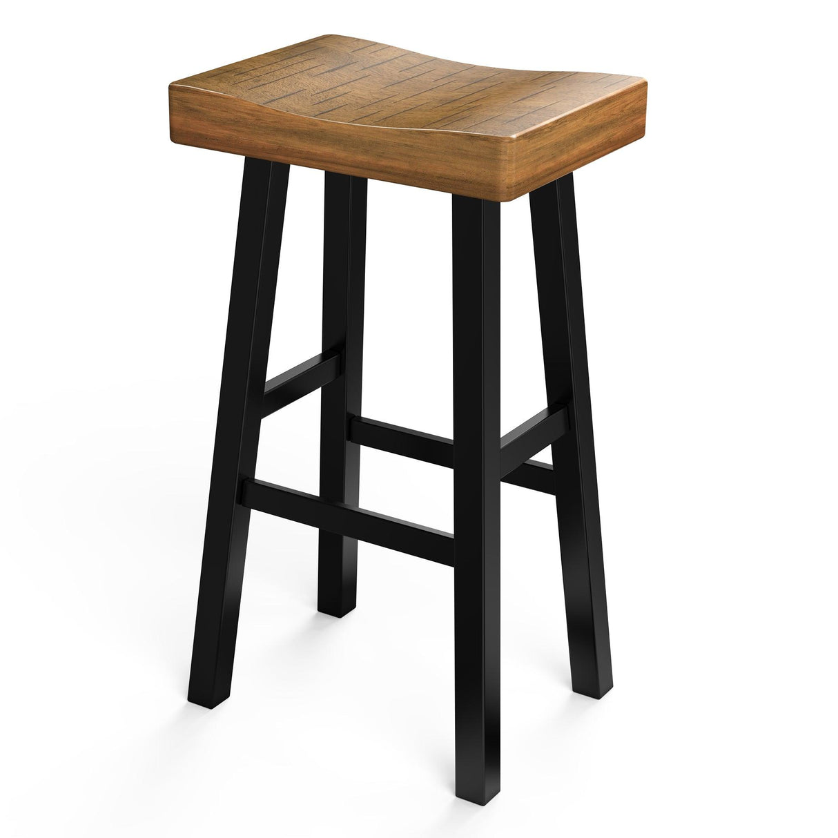 Farmhouse Kitchen With OAK Bar Stools Set of 2