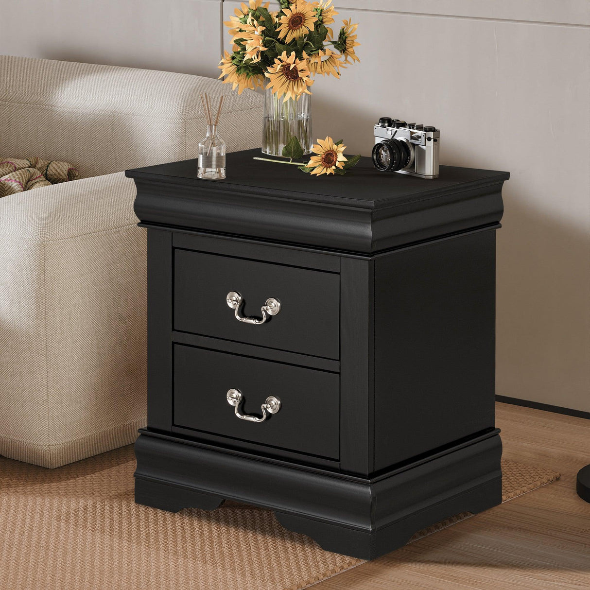 Furniture of America Night Stand Louis Philippe
