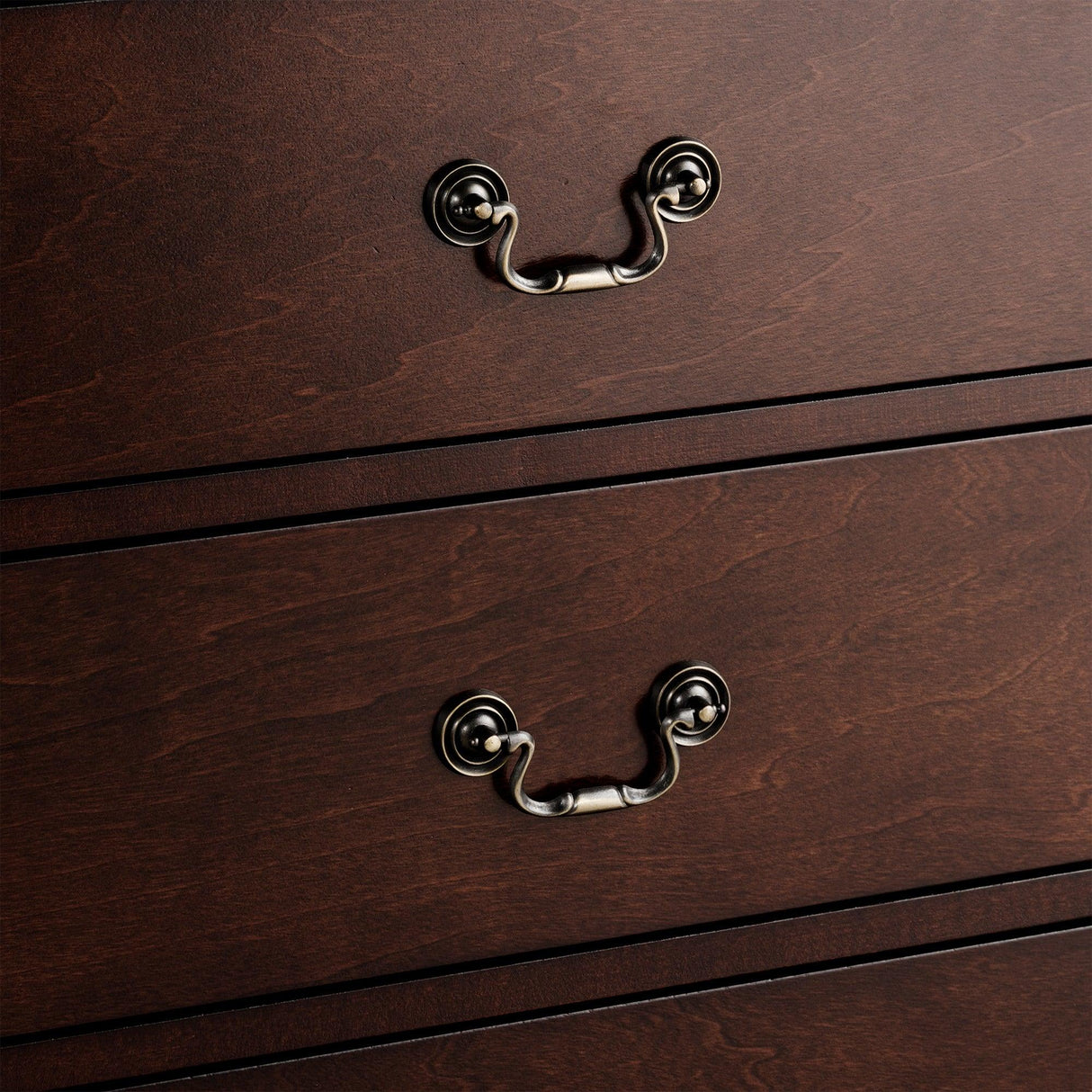 Transitional 5-Drawer 31.5 in. Wide Chest of Drawers with Bracket Feet