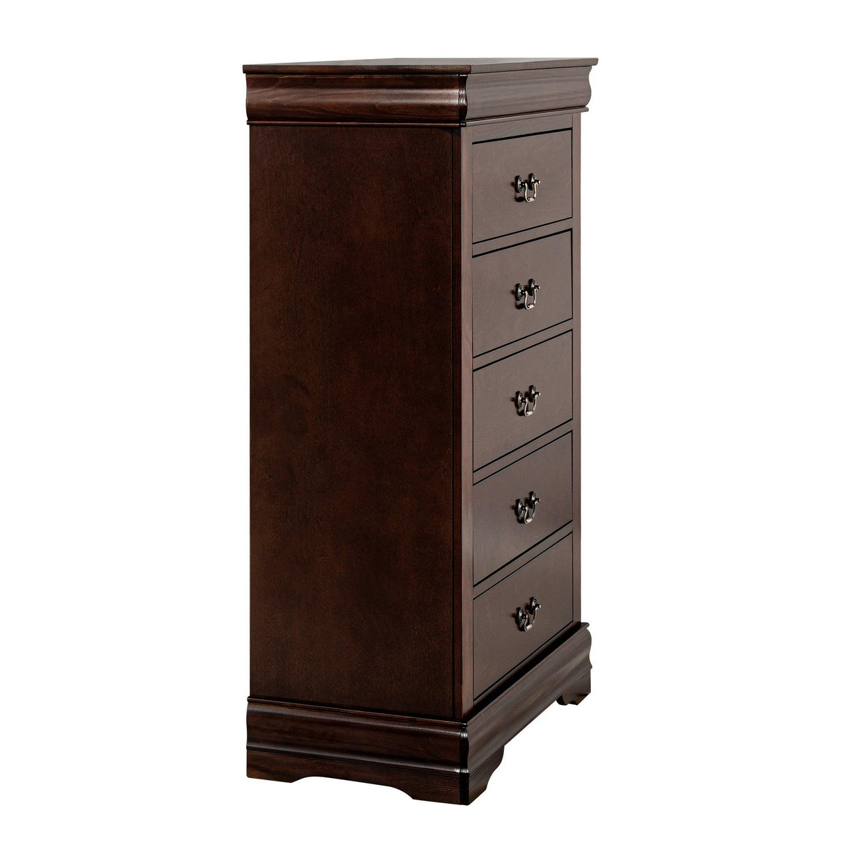 Transitional 5-Drawer 31.5 in. Wide Chest of Drawers with Bracket Feet