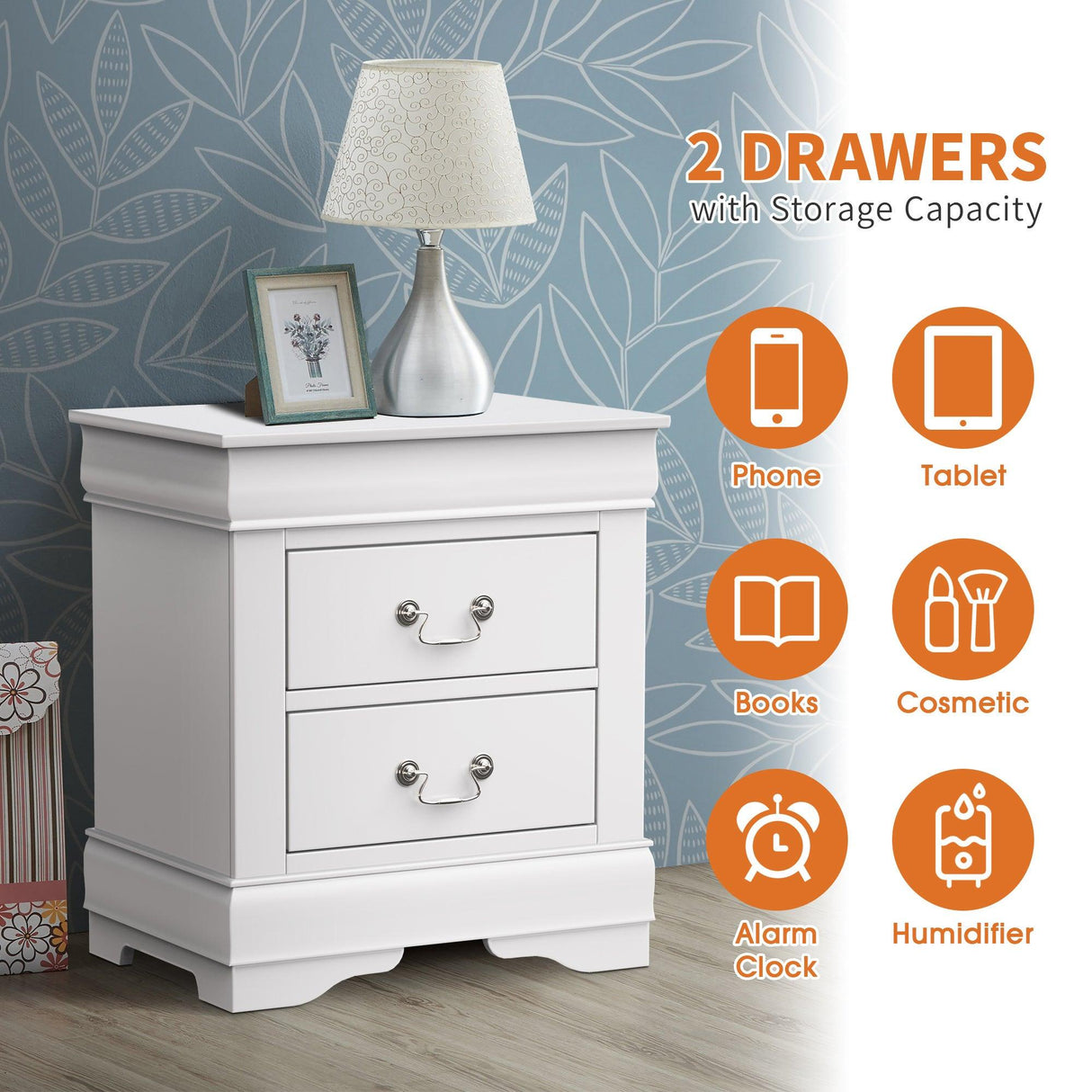 Furniture of America Night Stand Louis Philippe