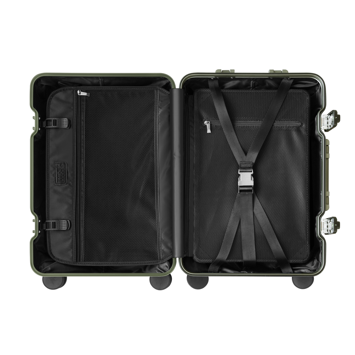 TREVA Aluminum Suitcase Army Green