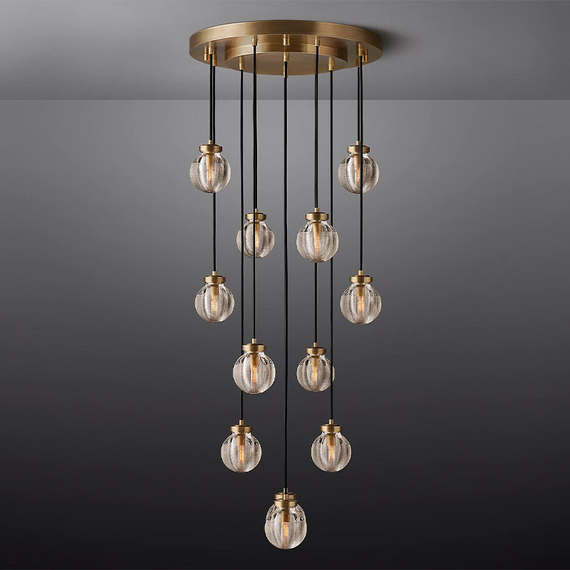 Fantasy Pearl Ball Round Chandelier 22"
