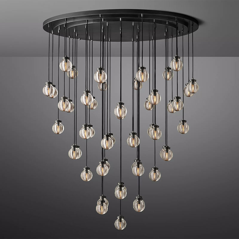 Fantasy Pearl Ball Round Chandelier 60"