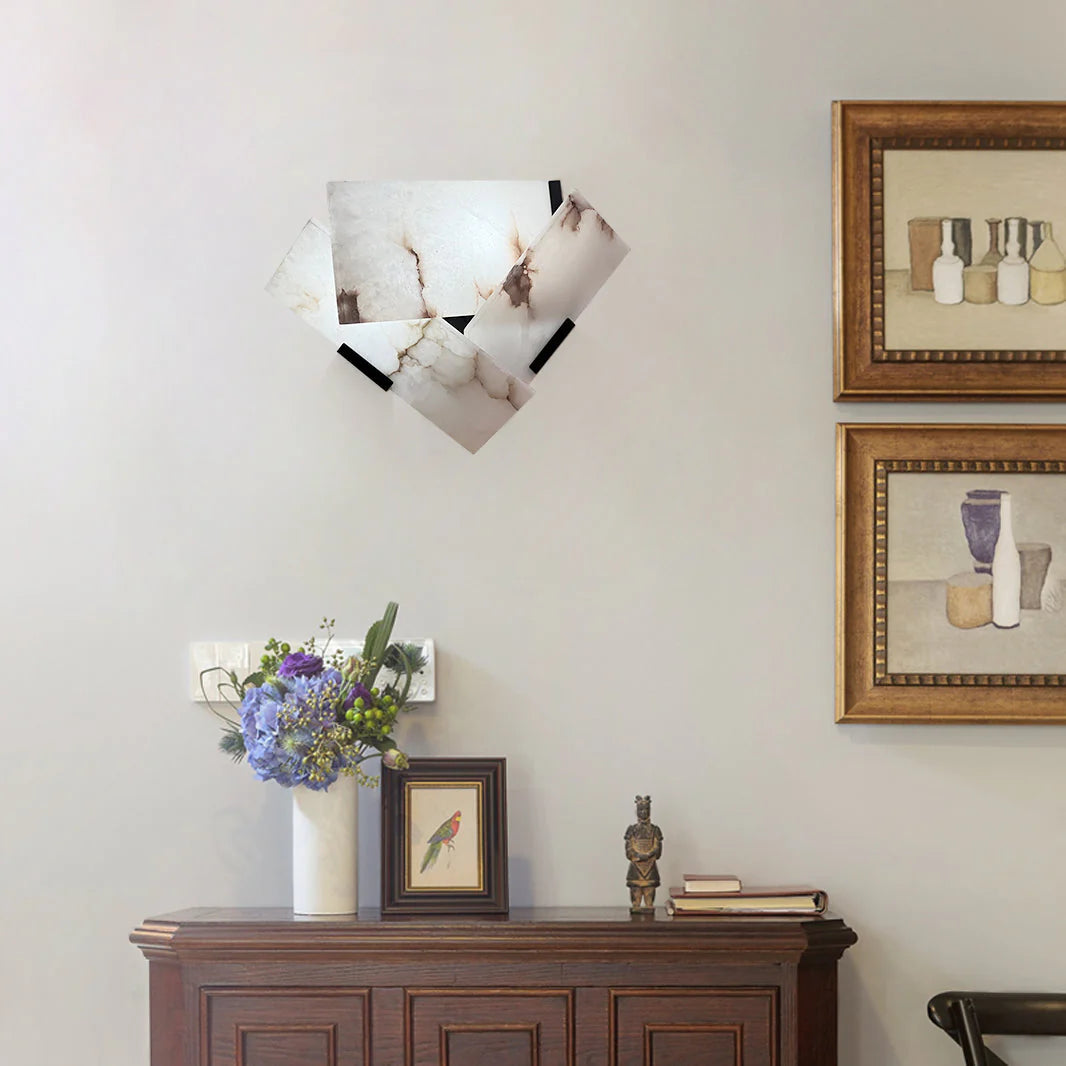 Heart Alabaster Wall Lamp