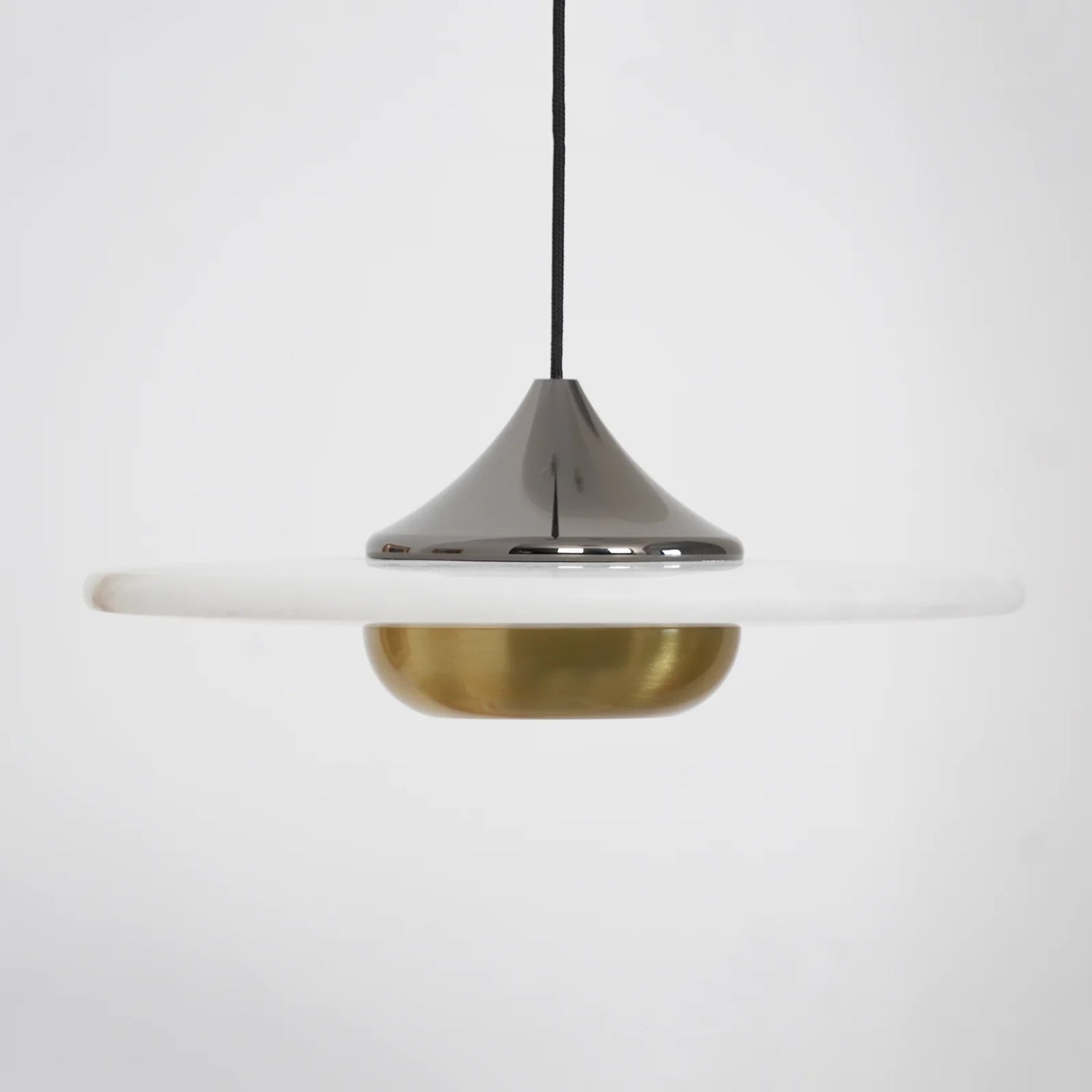 Flying Saucer Alabaster Pendant Lamp