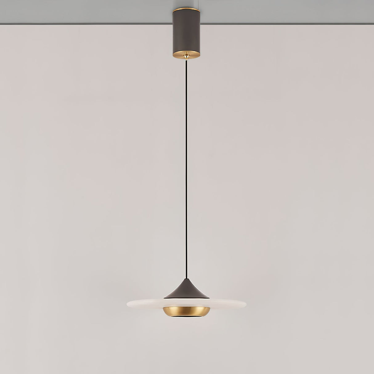 Flying Saucer Alabaster Pendant Lamp