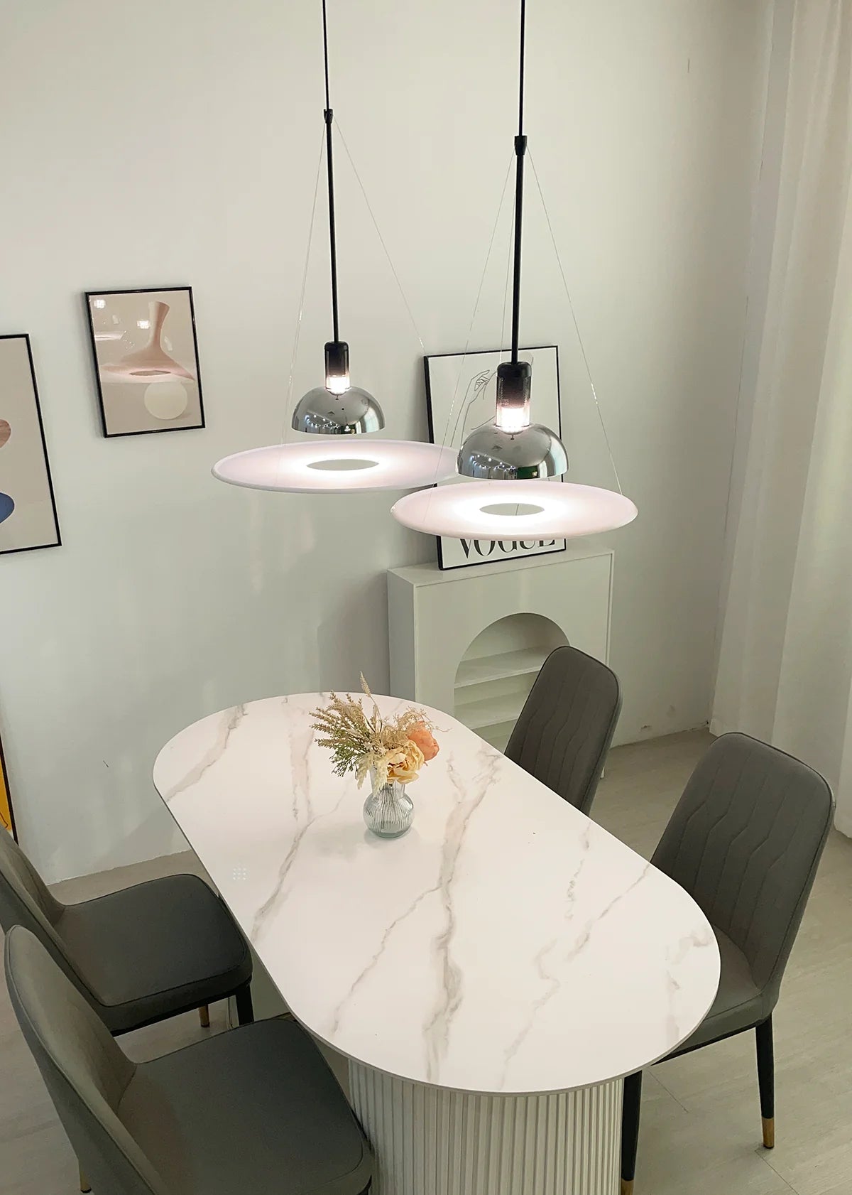 Frisbi Acrylic Disc Pendant Light