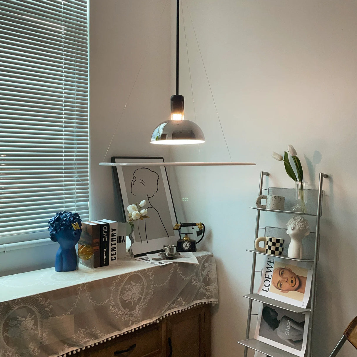 Frisbi Acrylic Disc Pendant Light