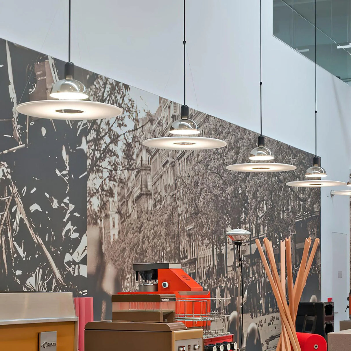 Frisbi Acrylic Disc Pendant Light