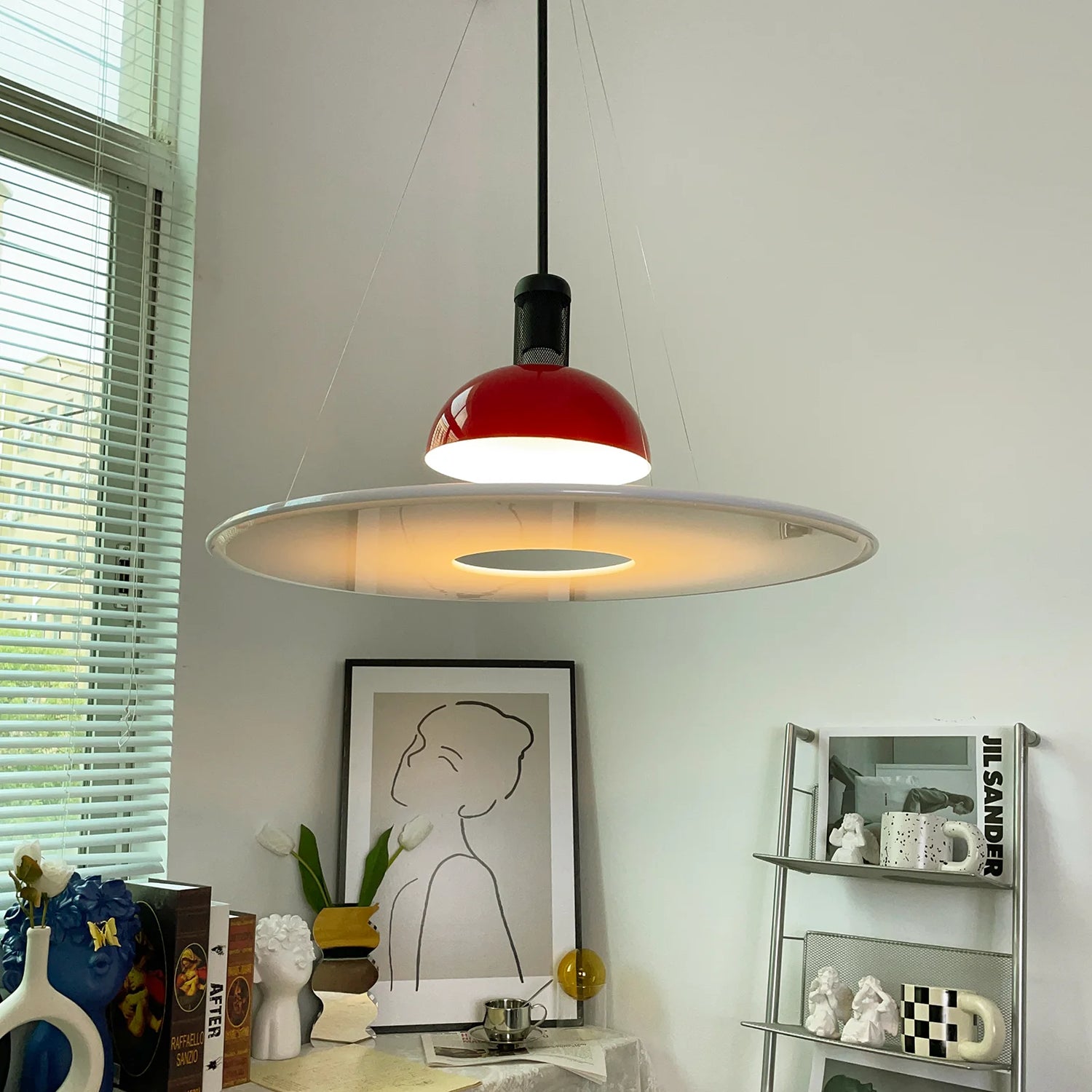 Frisbi Acrylic Disc Pendant Light