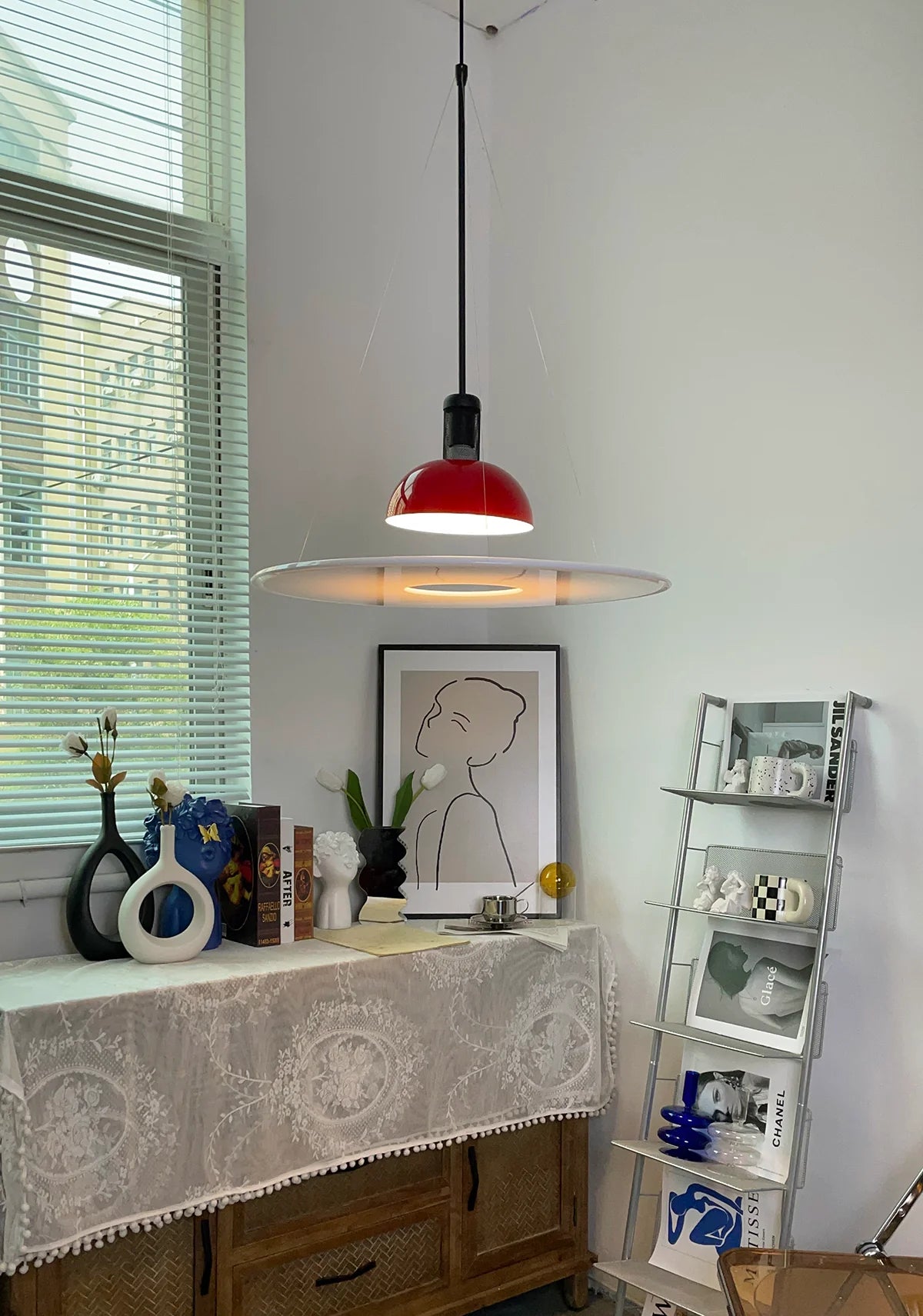 Frisbi Acrylic Disc Pendant Light