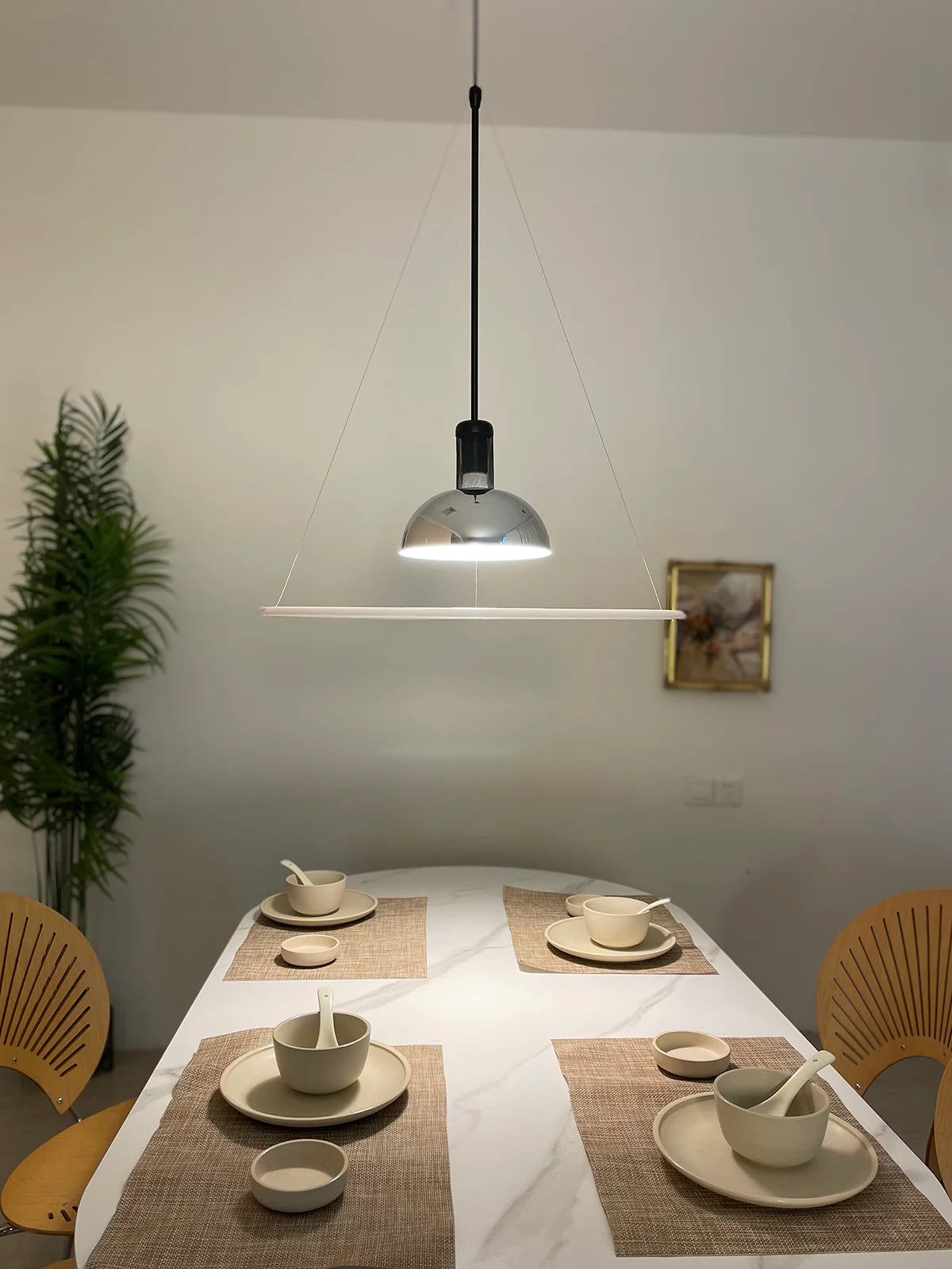 Frisbi Acrylic Disc Pendant Light