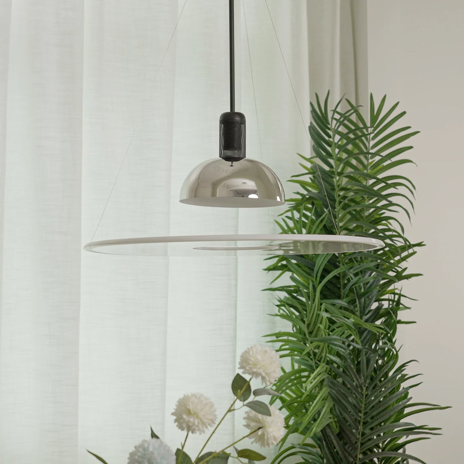 Frisbi Acrylic Disc Pendant Light