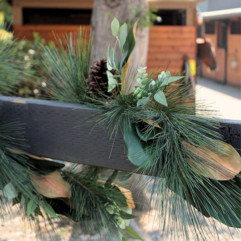 6' Magnolia, Eucalyptus, Pinecone, & Needle Pine Garland
