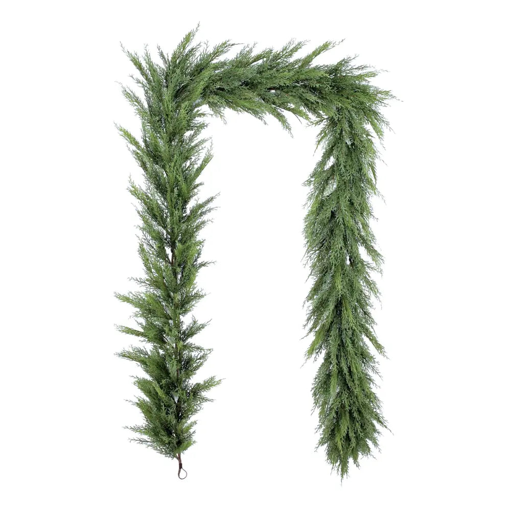 9' Faux Evergreen Cedar Garland