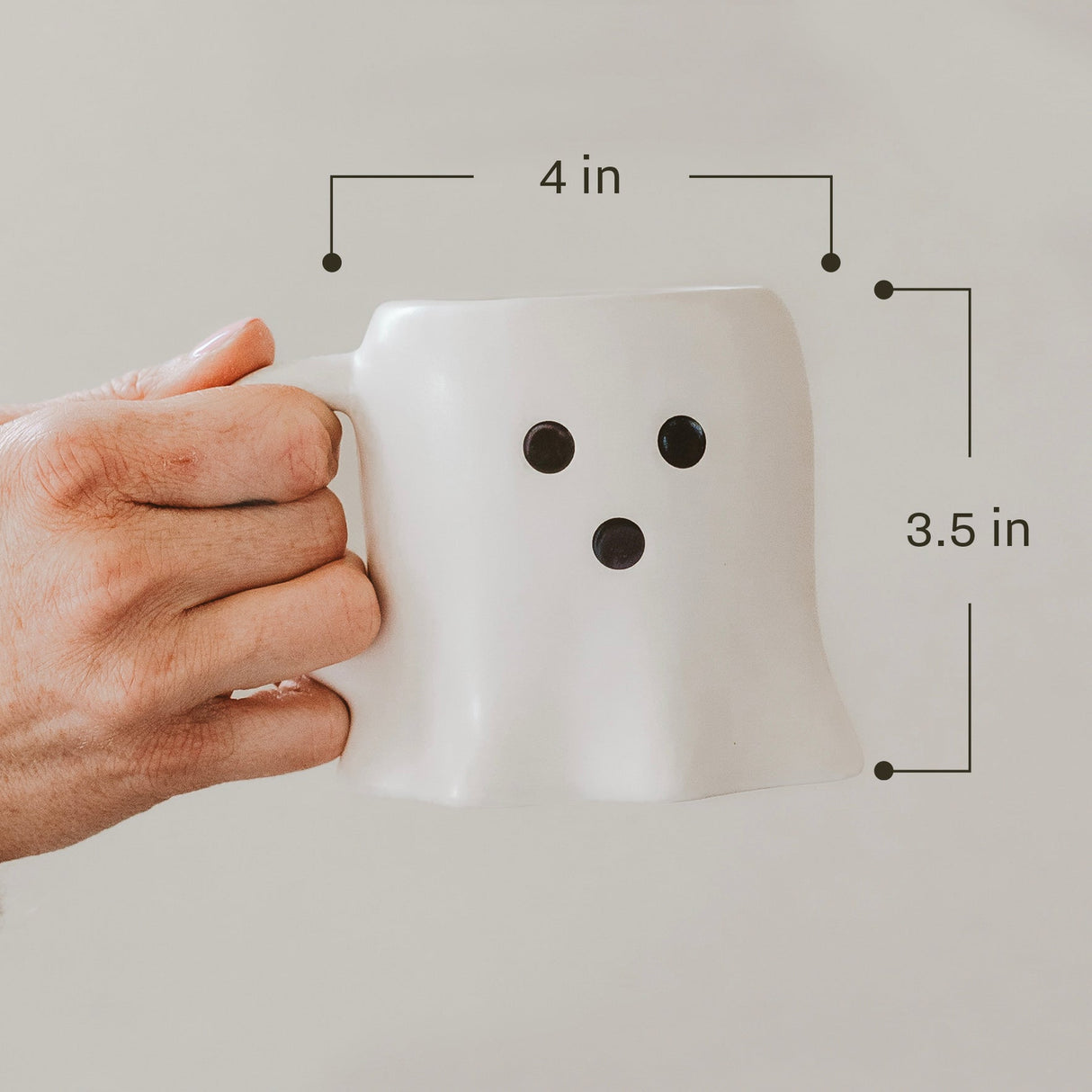 Black Ghost 12oz. Figural Coffee Mug