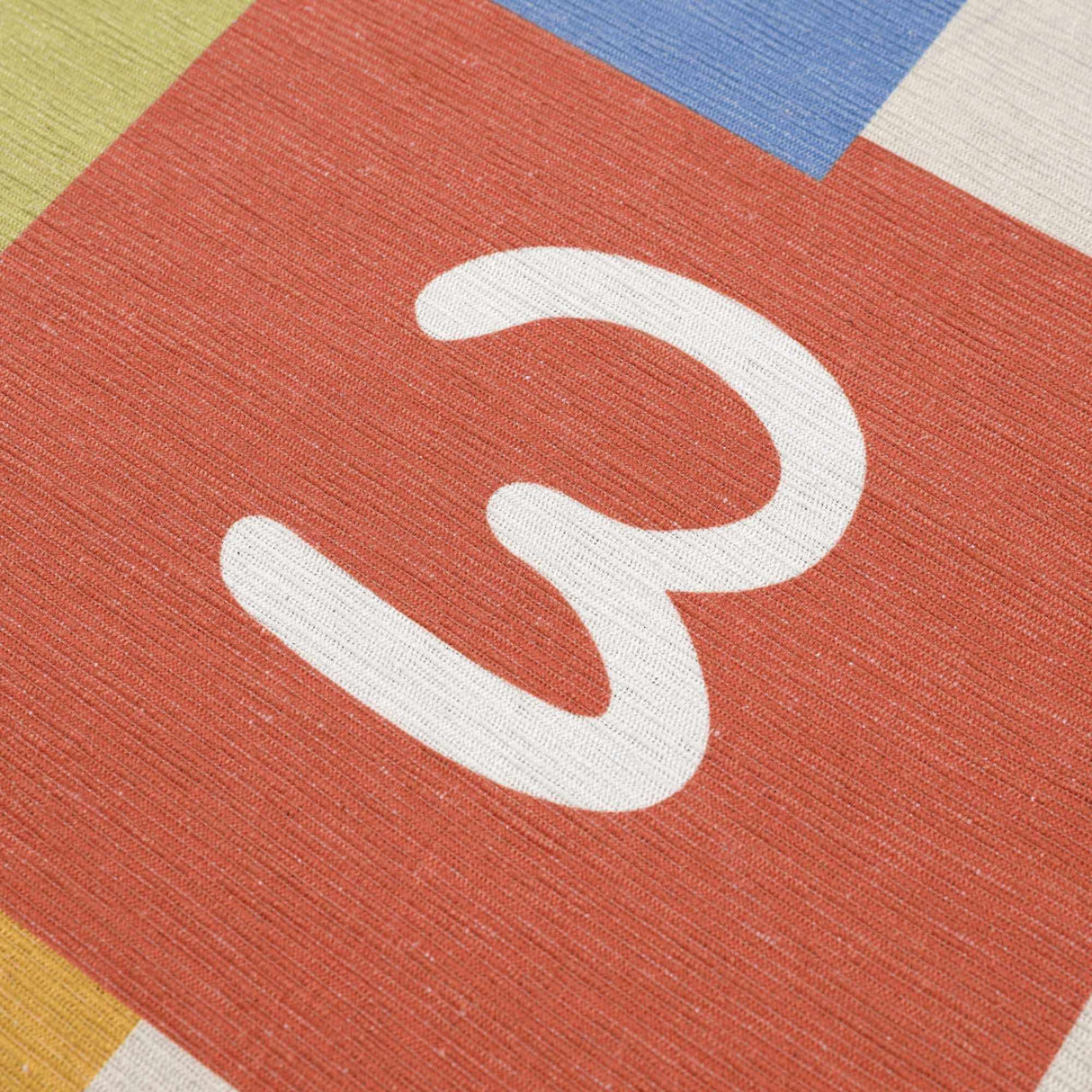 Colorful Hopscotch Washable Kids Rug