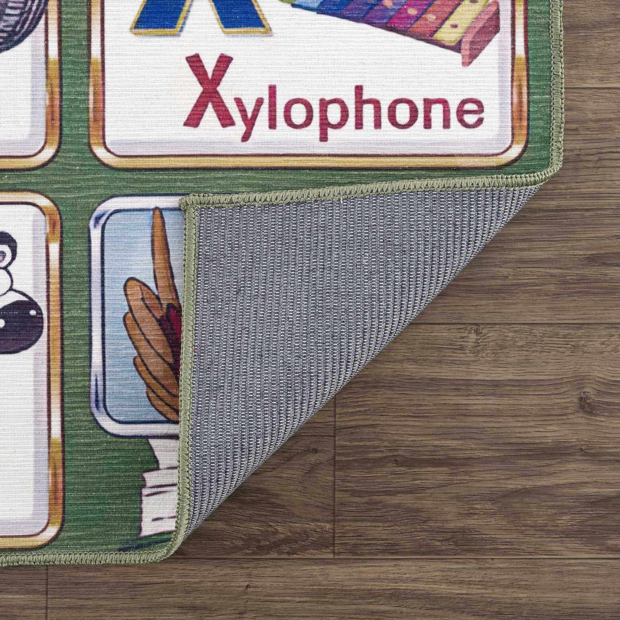 Osric Colorful Alphabet Washable Kids Rug - Clearance