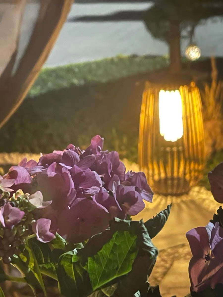 Garden Rattan Floor Lamp