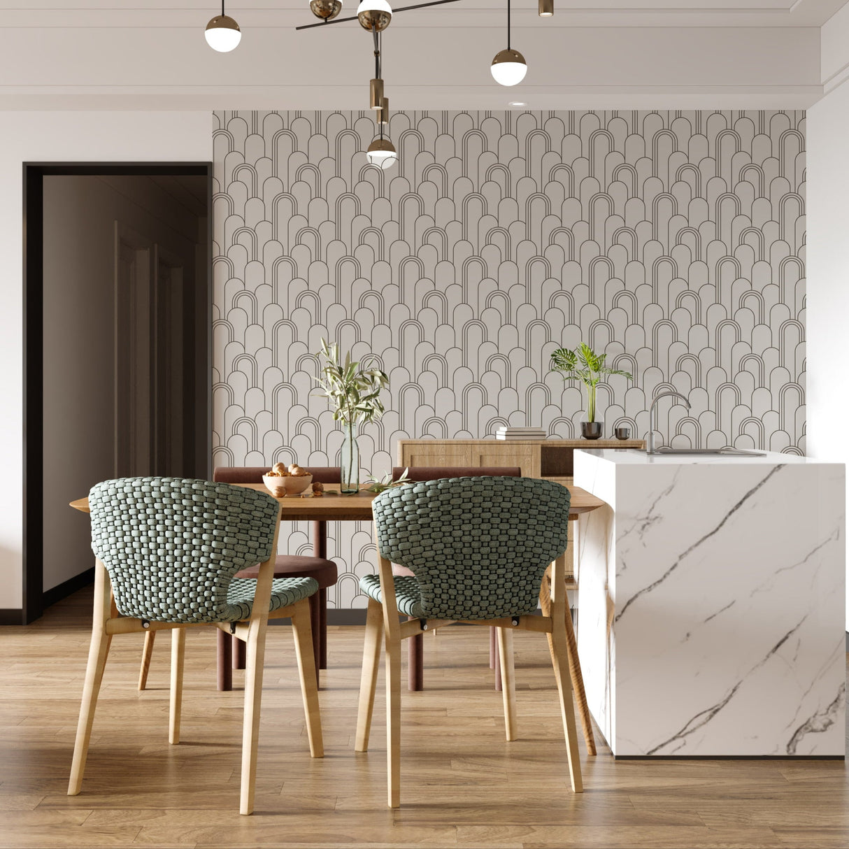 Gatsby Art Deco Wallpaper - Modern Geometric Design