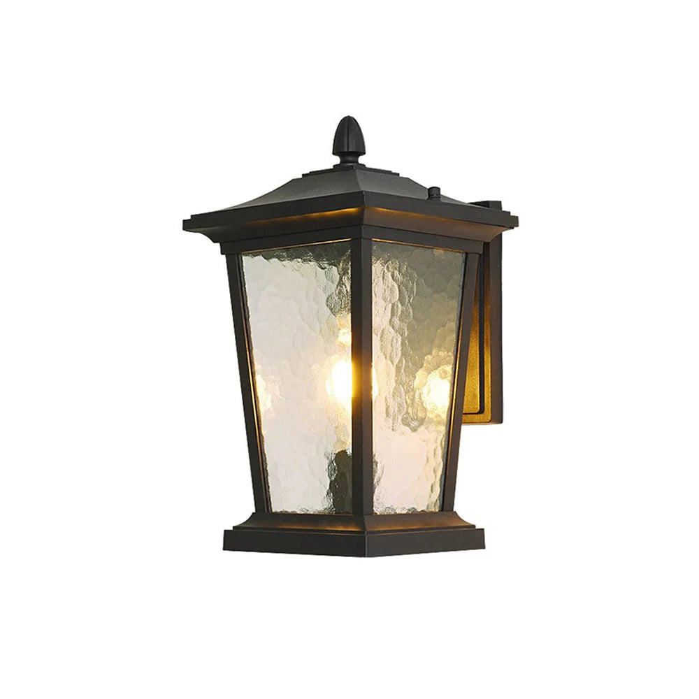 Glass Cottage Bird Cage Outdoor Wall Light
