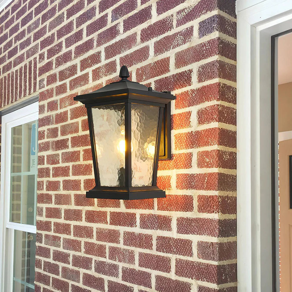 Glass Cottage Bird Cage Outdoor Wall Light