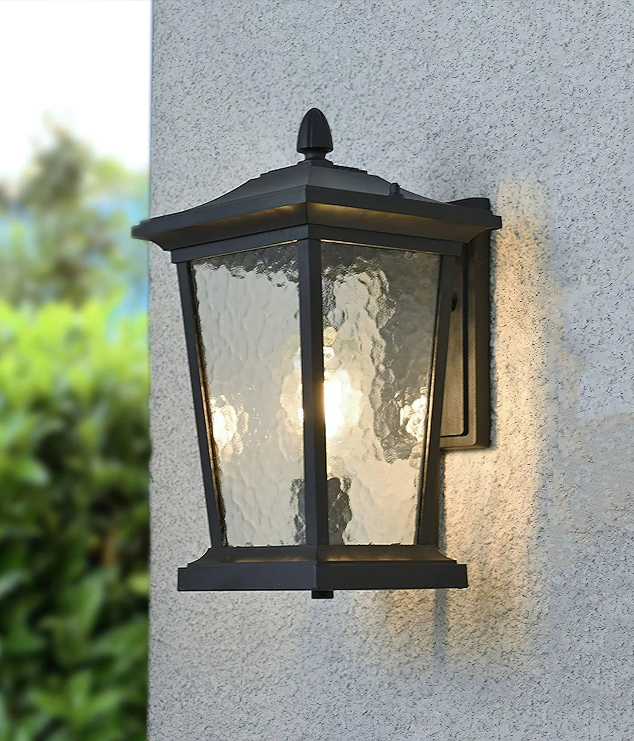 Glass Cottage Bird Cage Outdoor Wall Light