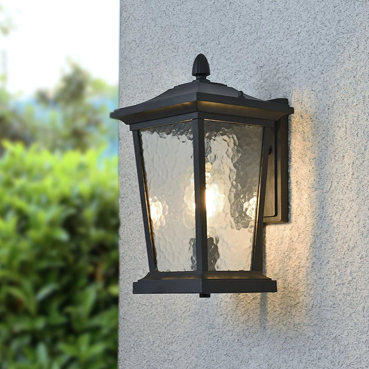 Glass Cottage Bird Cage Outdoor Wall Light