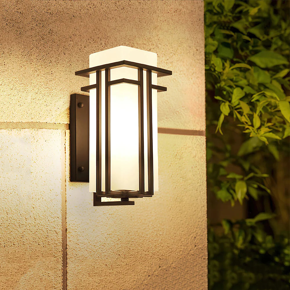 Glass Linden Outdoor Wall Lamp
