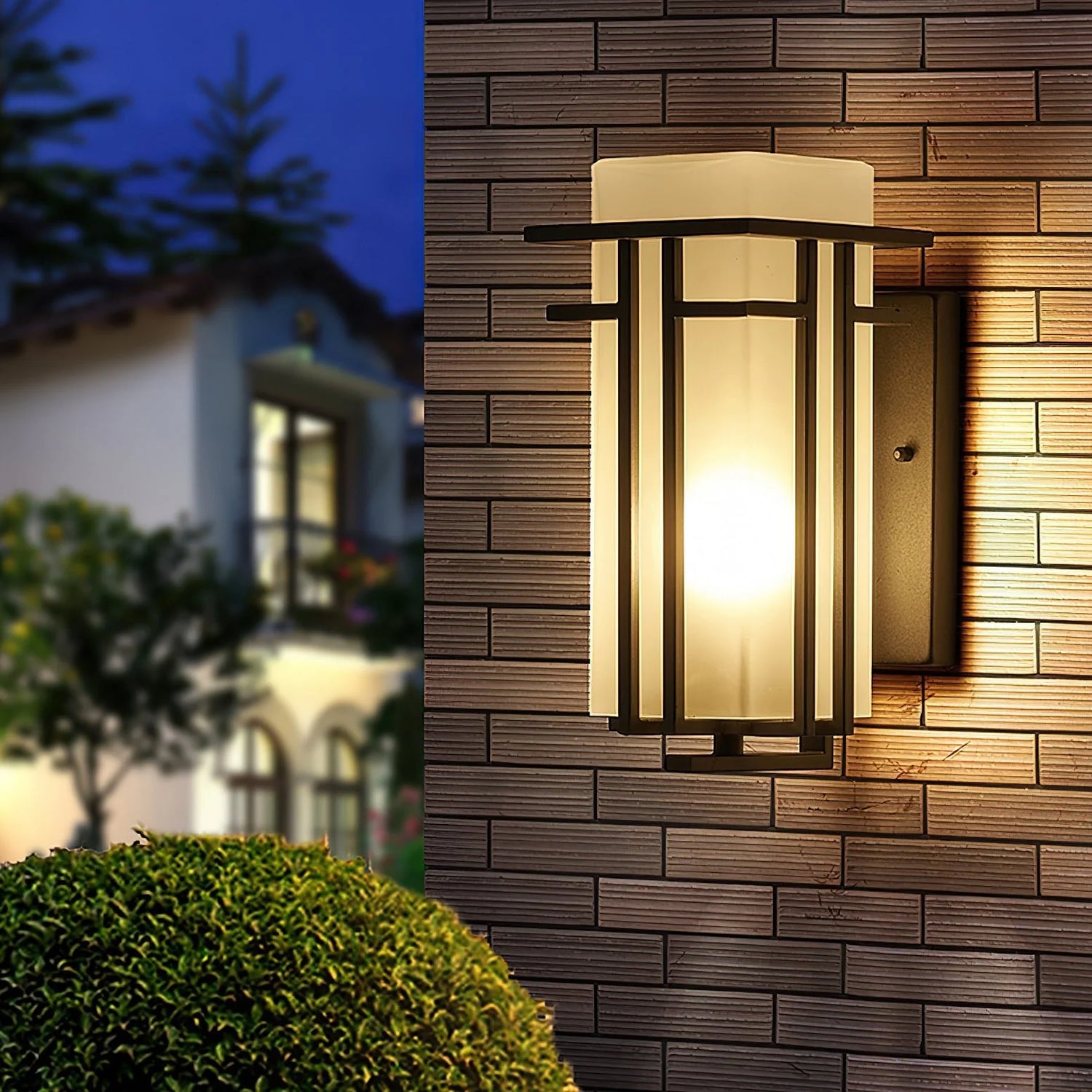 Glass Linden Outdoor Wall Lamp