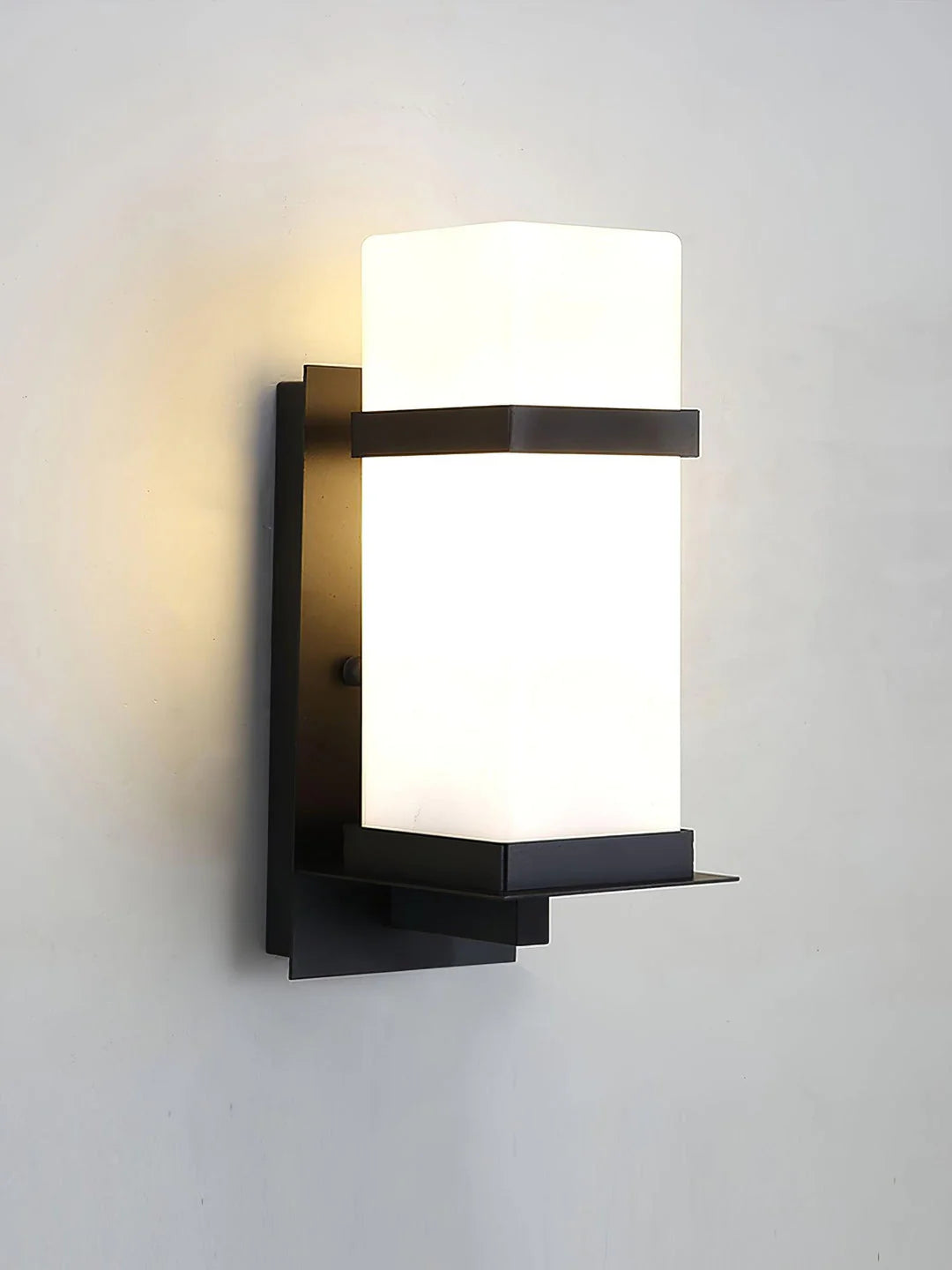 Glass Mcdade Square Outdoor Wall Light