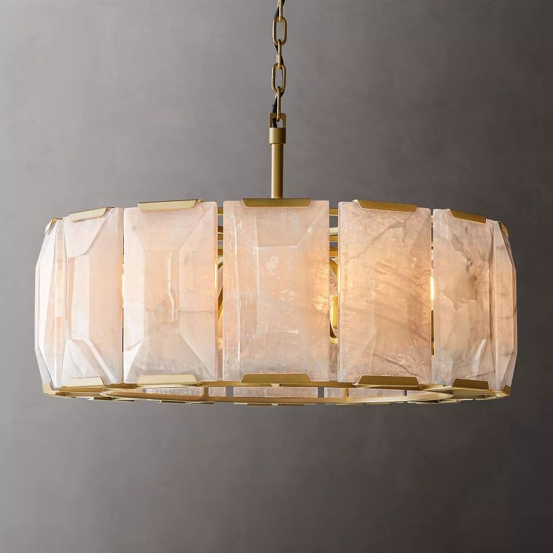 Harson Calcite Round Chandelier 31"