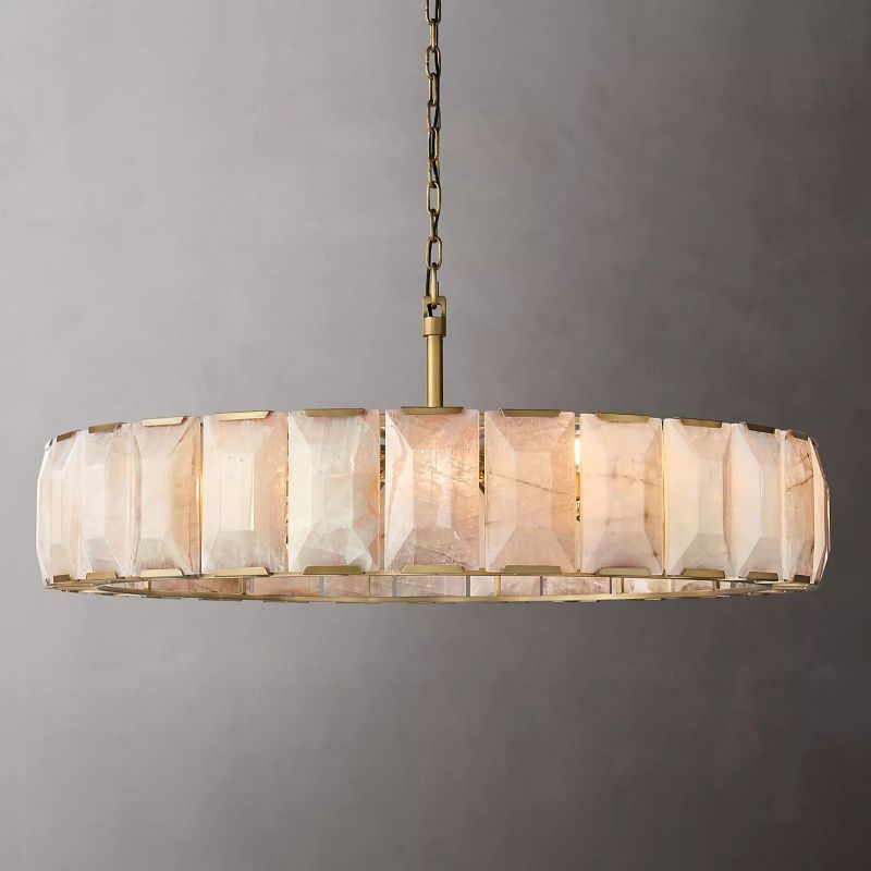 Harson Calcite Round Chandelier 60"