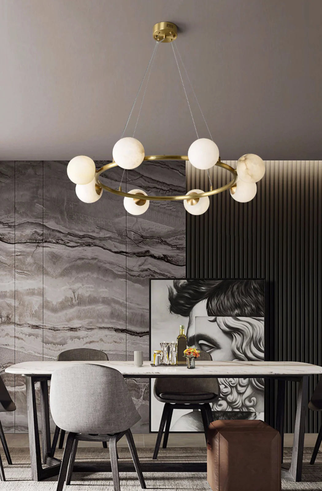 Helix Alabaster Chandelier