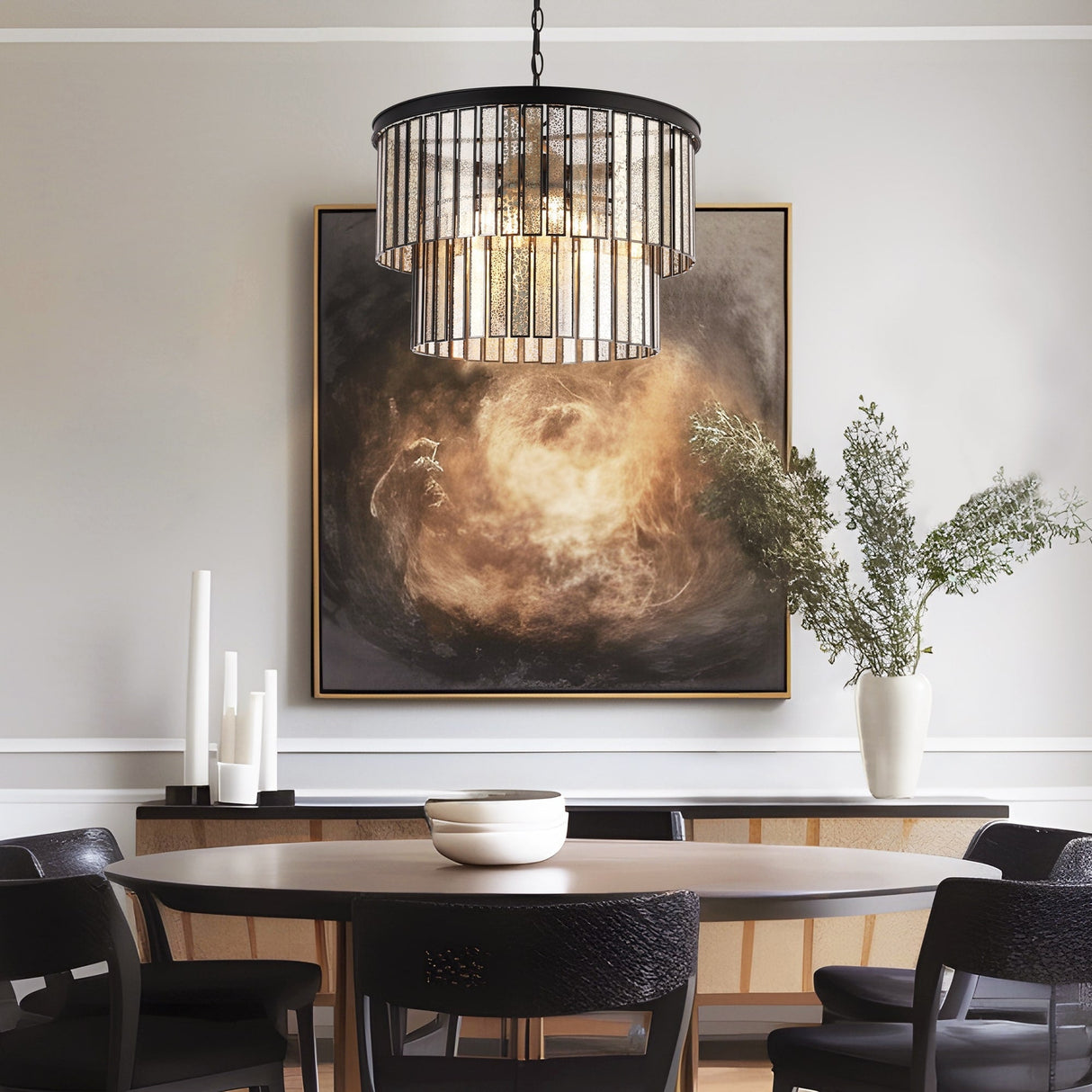 Hemaaolay  Colored Glass Chandelier