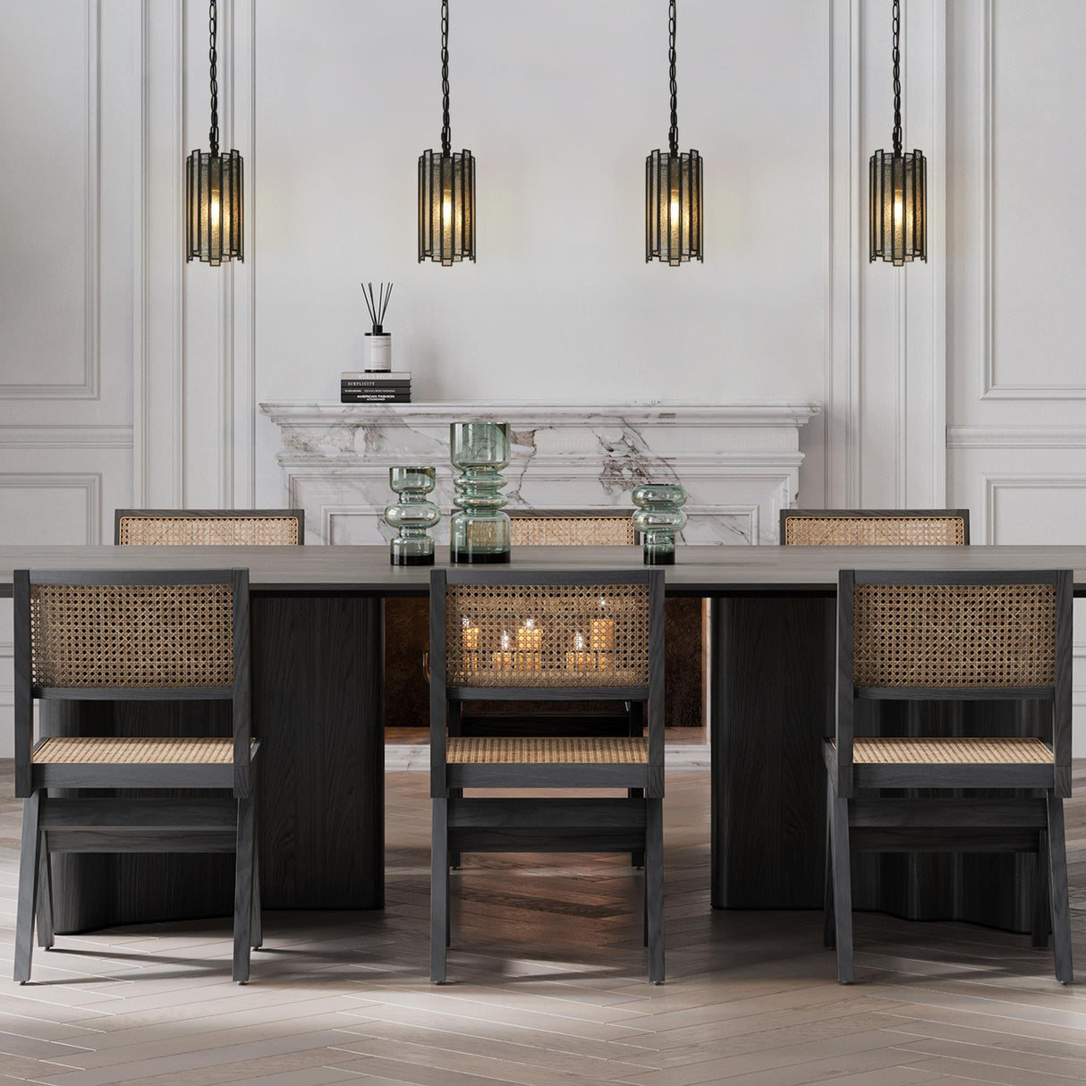 Hemaaolay Colored Glass Pendant Light