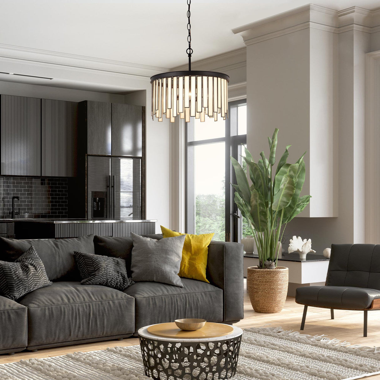 Hemaaolay Drum Chandelier