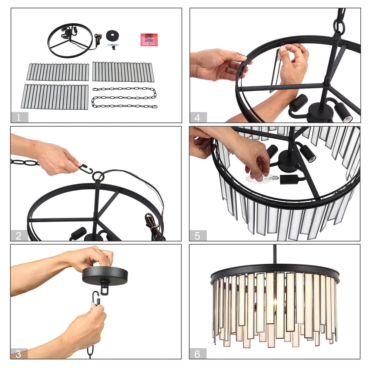 Hemaaolay Drum Chandelier