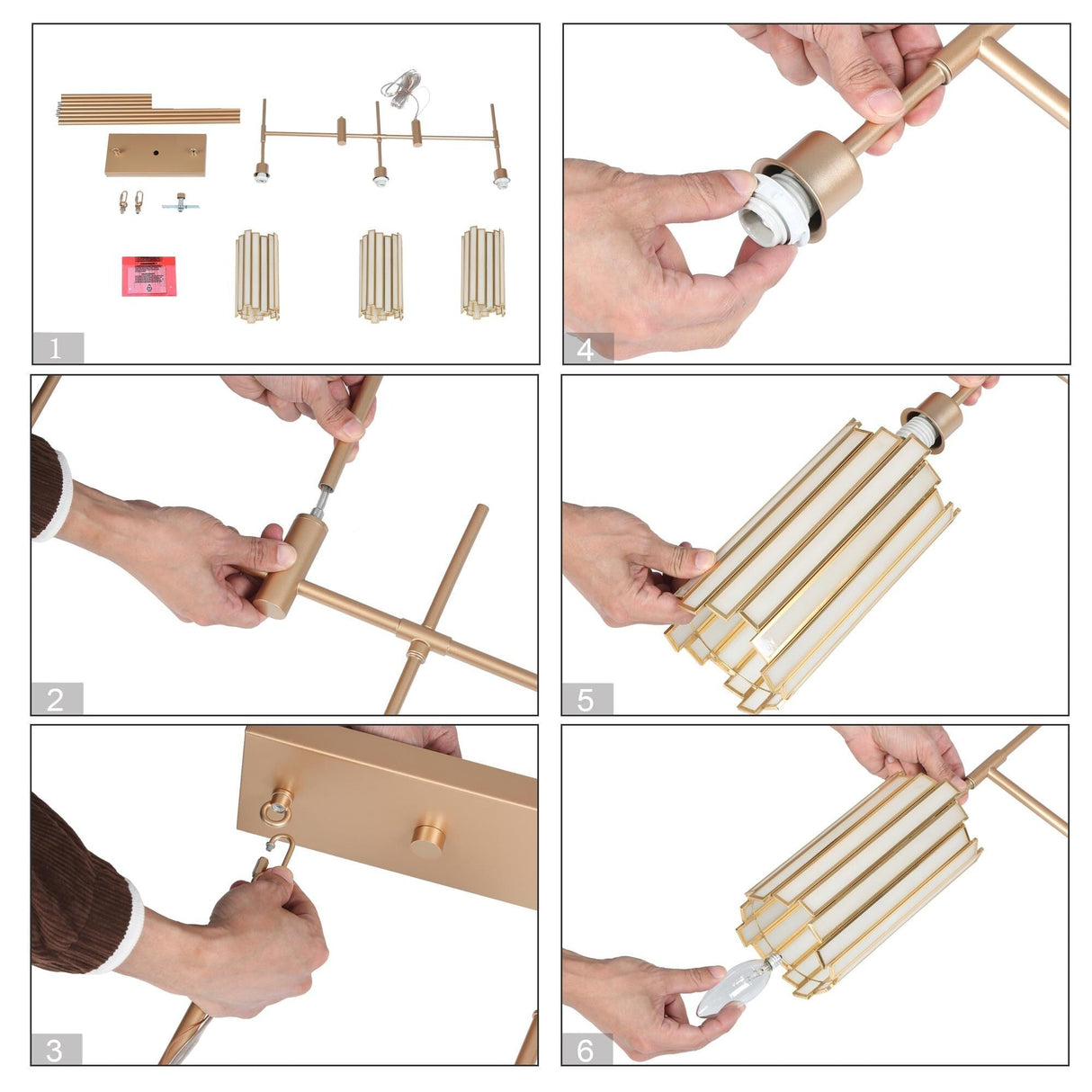 Hemaaolay Gold  Chandelier