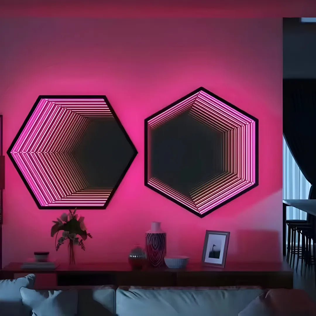 Hexagon Infinity Mirror