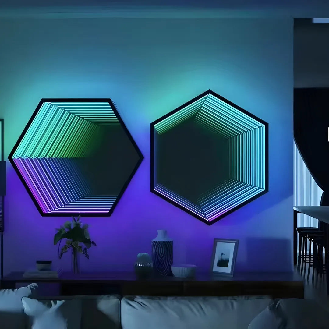 Hexagon Infinity Mirror