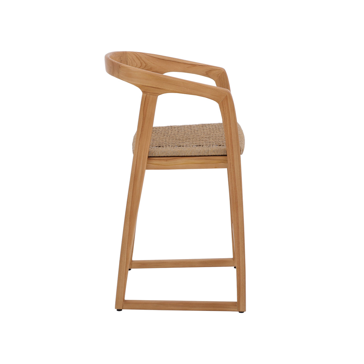 Ubud Natural Teak Indoor/Outdoor Bar Stool - 30"