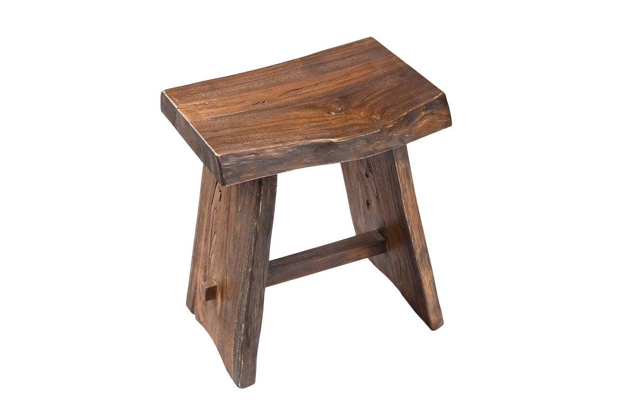Salem Teak Shower and Bath Stool with Curved Seat